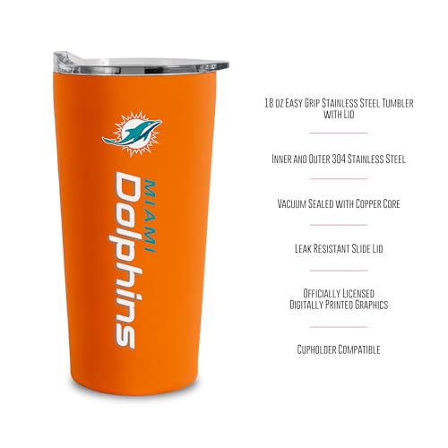 Image of Rico Industries NFL Football Soft Touch, Easy Grip Tumbler