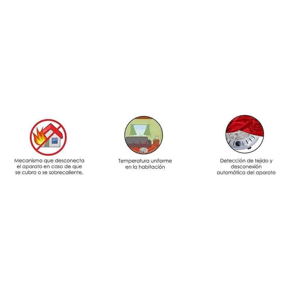 Bastilipo, BET-950, brasero de seguridad anti Incendios, 3 niveles de calor, 450/500/950W, bajo consumo, sistema patentado, 950 W, Otro, 3 Velocidades, Gris