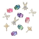 SONAILOUTLET ネイルパーツ うさぎ 十字架 魔法少女風 マジカルセット クリスタル 12点セット