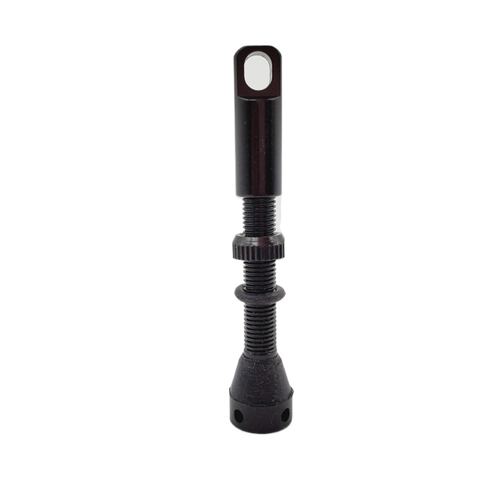 Valves de Pneu de vélo 40 mm Tige en Alliage d'aluminium Presta for Valve tubeless de vélo de Route avec Capuchon d'outil(40mm Black x 1)