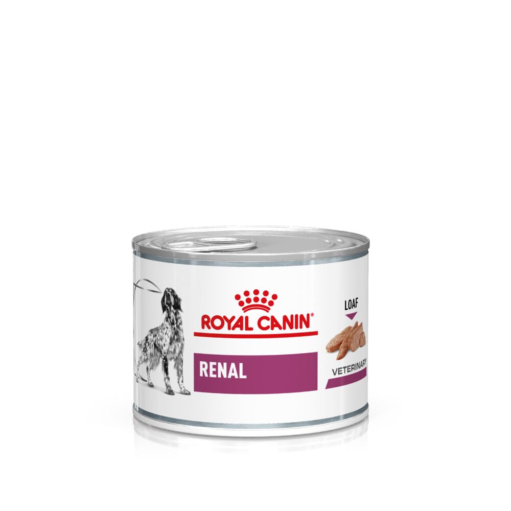 Royal Canin Veterinary Renal | 12 x 200 g | Natürliches Diätfutter für ausgewachsene Hunde | Kann die Nierenfunktion bei chronischer Niereninsuffizienz unterstützen | Mousse