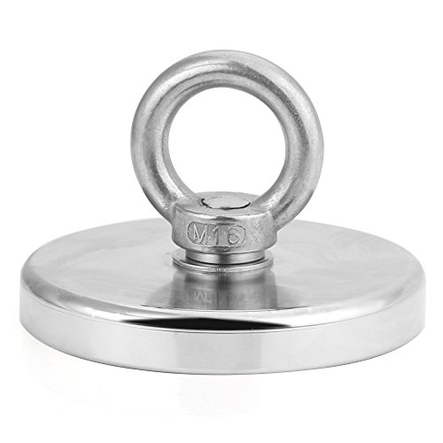 image for HHOOMY Magnets Fishing 1000LBS Pulling Force (453Kg) Powerful Round Ne