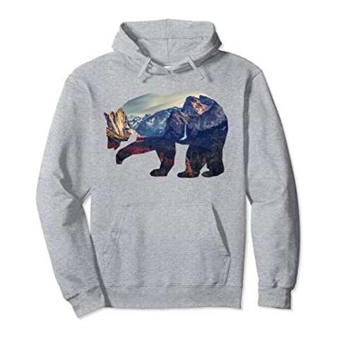 Yosemite Bear Half Dome Pullover Hoodie Cover
