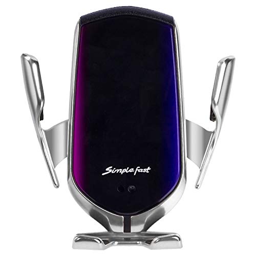 Wireless Car Charger Infrared Smart Sensor - DENT Simple Fast (Silver, Air Vent)