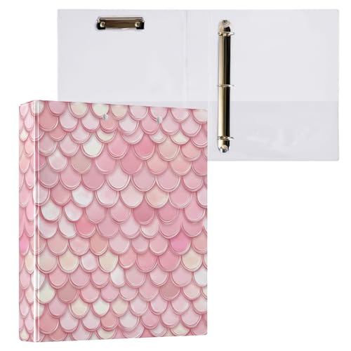 ALAZA Mermaid Lovely Cute Funny 3 Ring Binder Holds of 200 Sheets Fits Letter Sized Paper D-Ring Organizer for School Home Work Office Supplies 2 Pack