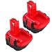 Produktbild [2 Stück] Topbatt für Bosch 12V Akku 3.0Ah BAT043 Ni-MH Ersatzakku PSR12 PSR12-2 PSR12VE-2 PSR1200 PSB12VE-2 BAT045 BAT120 2607335249 2607335261 Akku-Bohrwerkzeug