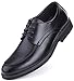 Price comparison product image Marino Oxford Dress Shoes for Men - Formal Leather Shoes - Casual Classic Mens Shoes - Black - Lace Up - 6.5 UK