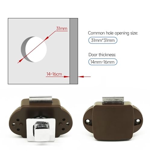 Serrure de porte intérieure RV pour bloquer placard et cabine de caravane