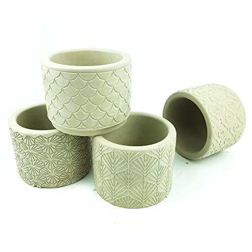Moule cylindrique en silicone pour pot de fleurs et objets en béton ou résine époxy - 6