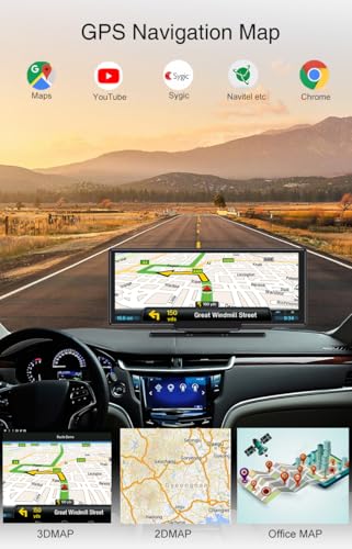Image of DEVIANT 360 Degree Dash Camera - Full HD | Android | WiFi | GPS | Bluetooth | 2GB Ram /16 GB ROM| G Sensor Emergency Recording, Night Vision, Rear Parking Assistance | Upto 256 GB Sd Card Support