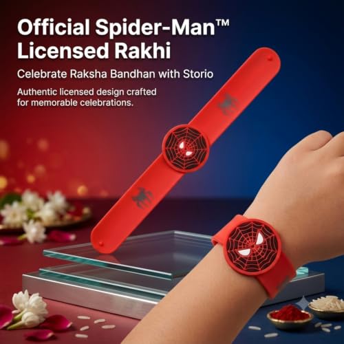 Image of Marvel Spider-Man Slap Band Rakhi and Friendship Band Pack of 10 | Return Gift for Boys | Raksha Bandhan and Birthday Party Favour