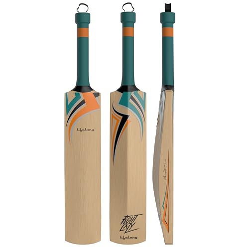 Image of Lifelong Kids Wooden Cricket Bat | Lightweight & Easy to Swing | Durable Poplar Wood | Soft Rubber Grip for Comfort | Perfect for Boys & Girls Learning Cricket