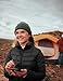 fit space Women's Puffer Jacket Synthetic Down Winter Coat,Insulated Quilted Lightweight Removel Hooded Packable(Medium,Black)