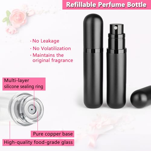 Luxury Refillable Perfume Atomizer Set - 2 x 5ML Spray Bottles - Image 2