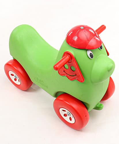 Image of Little Fingers Intra Dog Ride-on Toys for Kids with Wheels (Colour May Vary)