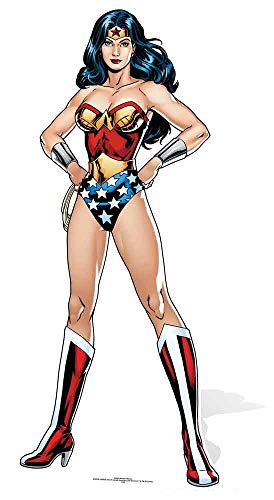 Star Cutouts SC845 Wonder Woman Cardboard Cutout Perfect for Birthdays, Gifts, Parties & Fans DC Superhero 177cm Tall