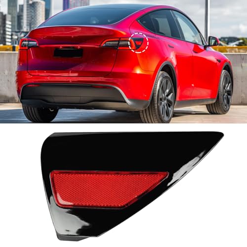 Image of Jaronx Compatible with Tesla Charging Port Cover for Model 3 2017-2023 Model Y 2020-2023 (NOT FIT 2024+), Rear Right Taillight Cover Reflector for Tesla, Charging Port Door Replacement 1100781-99-D
