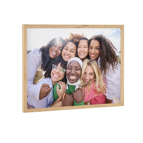 Kate and Laurel Custom Printed Framed Wall Art; 16x12 Natural;