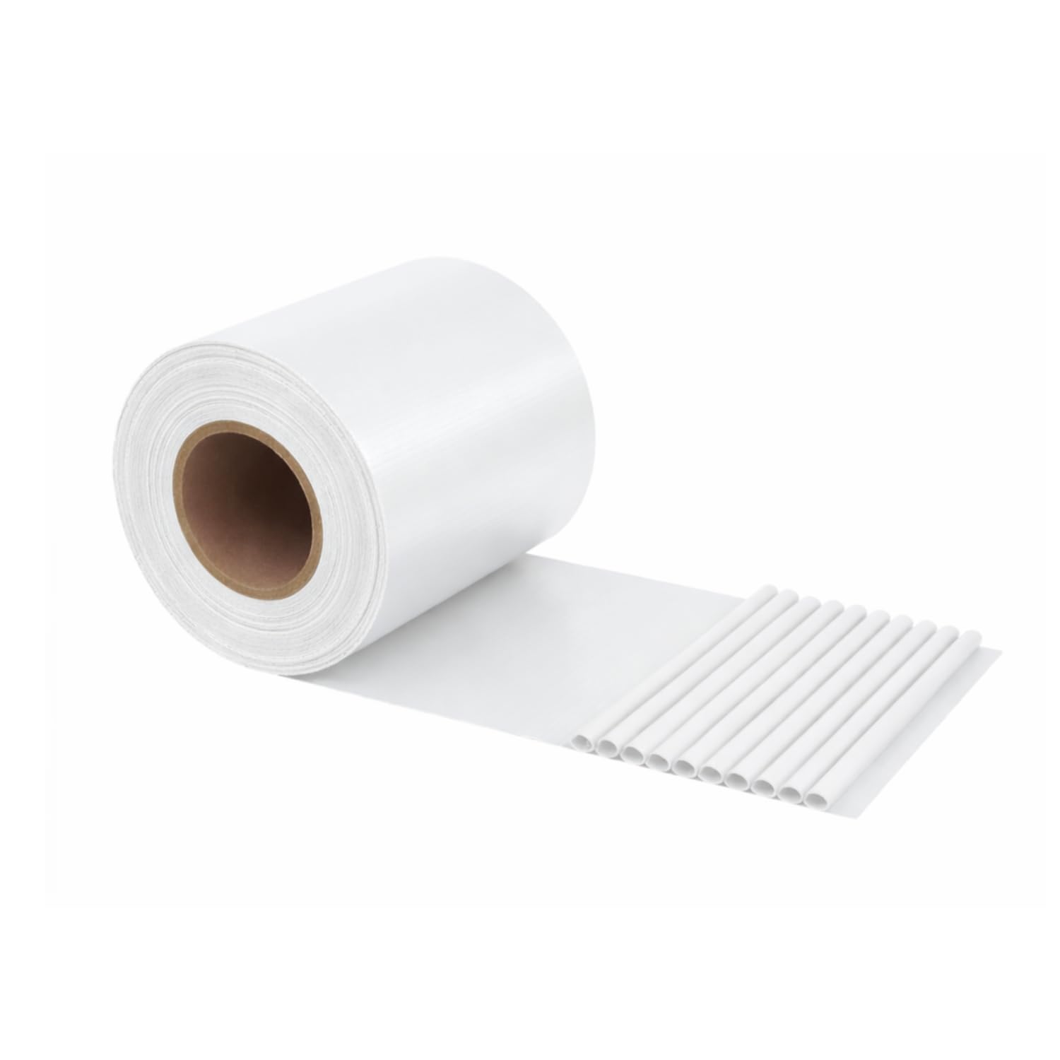 Frangivista Balcone Copriringhiera Bianco Recinzione 19 Cm x 35 M 400g/m2 Strisce Privacy Giardino PVC Versatile Impermeabile Antistrappo 25 Clip Protezione Resistente Raggi UV Frangisole