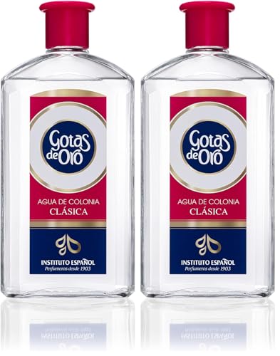 Instituto Español Gotas De Oro Colonia Clásica 600 ml (Paquete de 2)