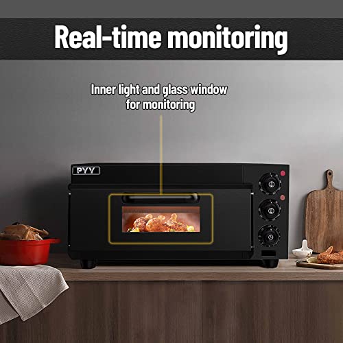 Pyy Indoor Pizza Oven Countertop Electric Pizza Oven 2000W Commercial Pizza Oven With Pizza Stone And Timer #TOP2