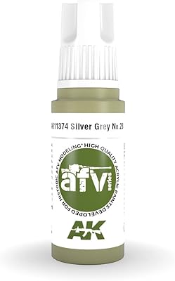 AK Acrylics 3Gen AFV AK11374 Silver Grey No.28 (17ml)