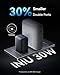 INIU USB C Charger Block, 2-Pack 30W PD Fast Charging, [USB-C + USB-A] 16 15 Charger with Foldable Plug, GaN Tech Type C Power Adapter for 16, 15 Pro Max, Samsung S25, S24, iPad Pro etc