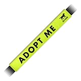 Tuff Pupper Waterproof Leash Sleeve | Fits Any Standard Size 1 Inch Wide Leash | Dual Sided Message | Durable Neoprene & Silicone | Odor & Stink Proof | Easy Secure On & Off (1 Pack, Adopt Me)