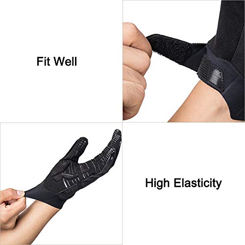 ROCKBROS Fahrrad Handschuhe Männer Frauen Touchscreen für Frühling, Herbst Wandern Camping Outdoor Aktivitäten - Image 6
