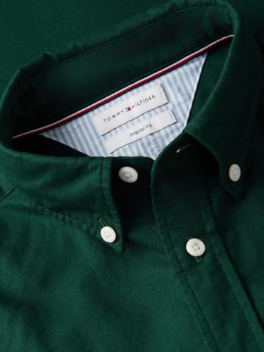 Image of Tommy Hilfiger Men's Long Sleeve Oxford Shirts in Regular Fit, Men's Button Down Shirts, Also Available in Big and Tall