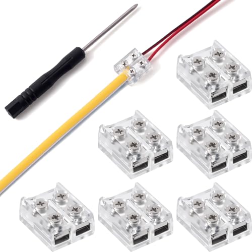 Connecteur bande LED 2 broches 8 mm PAGOW sans soudure pour ruban COB SMD