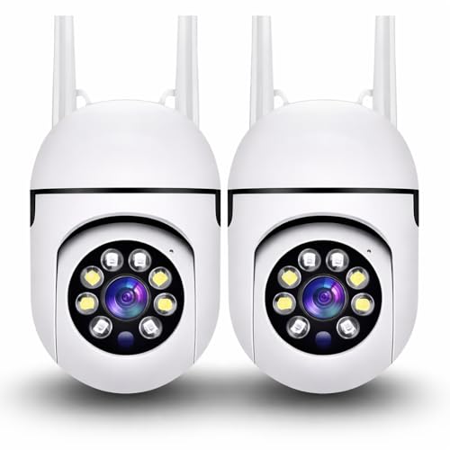 Image of 1080P Full HD WiFi Security Camera | Wireless CCTV with Two-Way Audio, Night Vision & Motion Detection for Home & Office (2pcs Camera)