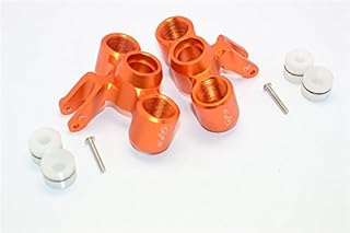 GPM for Arrma Nero 6S BLX (AR106009, AR106011) & Fazon 6S BLX (AR106020) Upgrade Parts Aluminum Front Knuckle Arms - 1Pr Set Orange