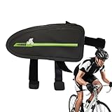 Rahmenbeutel Radfahren, Top -Rohr -Fahrradbeutel | Großkapazität wasserdichte Fahrräder Rahmenbeutel | Wetterresistente Anti-Rutsch-Fahrradbeutel für Mountain Road Cycling Pendeln städtische Reitpfade