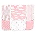 BaeBae Goods Burp Cloths for Baby Girl - Ultra Absorbent Burping Rags - Anti Shrink Unisex Burpy Clothes - Super Soft Jersey Cotton, Large 21