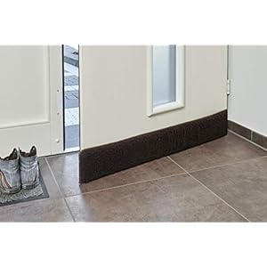 K. & N. Schurwolle 550 scheerwol-tochtstopper voor deuren 80 cm, bruin