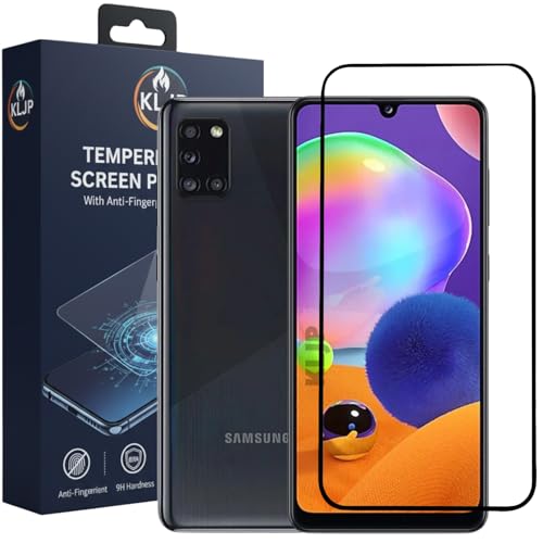 Image of Military-Grade Gorilla Tempered Glass For Samsung Galaxy M32 4G / M22 / A32 4G / A31 / A22 4G / F22 With Installation Kit | Edge to Edge Coverage | Black
