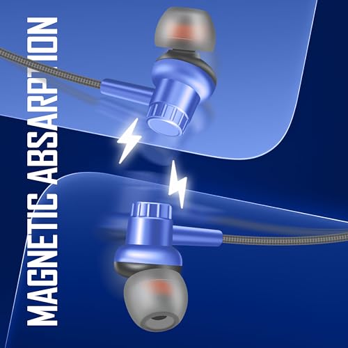 Image of TP Troops Bluetooth Wireless in Ear Earphones with 20+ Hours Playtime, 10mm Dynamic Driver, Gaming Mode, High Bass, IPX4 Water and Sweat Resistant, Type C Fast Charging (Blue)