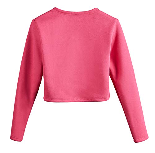 Image of DANSHOW Girls Ballet Wrap Top Long Sleeve Dance Sweater Toddler