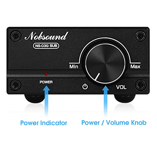 Nobsound 100W Subwoofer Digital Power Amplifier Audio Mini Amp (Black)