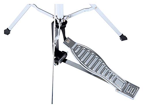 XDrum Junior HiHat inkl. Ständer und Becken (8 Cymbal Becken aus Messing, HiHat Maschine für Kinder, zusammenklappbar)