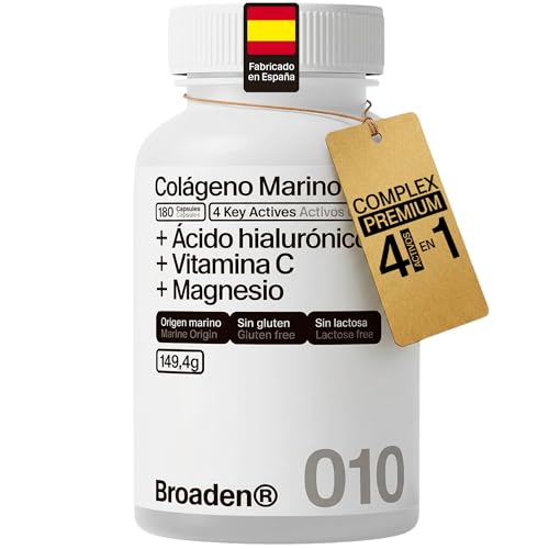 180 Cápsulas Colágeno Marino Hidrolizado COMPLEX con Ácido Hialurónico + Vitamina C + Magnesio (180 Cápsulas)