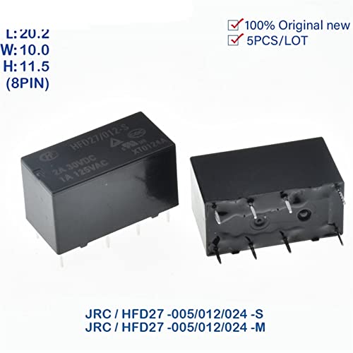 Relais JRC-27F HFD27-012-M 12V 8Pin pour circuits imprimés - 3