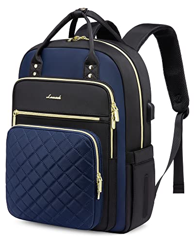 Image of LOVEVOOK Laptop Backpack for Women, Fashion Travel Work Commuter Backpack Purse with USB Port, Lightweight Casual Daypacks, Nurse Teacher College Computer Bag, Fit 15.6 inch Laptop