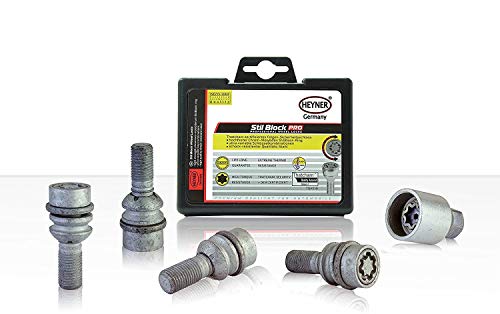 Heyner Germany StillBull Locking Wheel Nuts Fits Audi A5 M14x1.5 Set 4 Alloys Antitheft Protection Bolts ZA - View #9