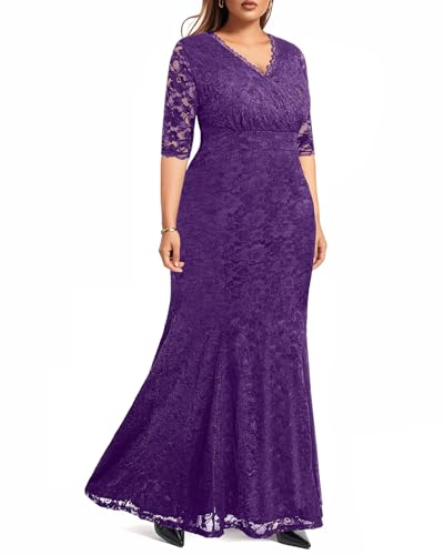 Image of Pinup Fashion Plus Size Formal Evening Dress Wedding Guest Bridal Gowns