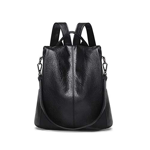 Preisvergleich Produktbild Dreneco Diebstahlsicherer Weiblicher Rucksack, Damen Leder Rucksack Casual Reisetasche Daypack Schulrucksäcke Satchel