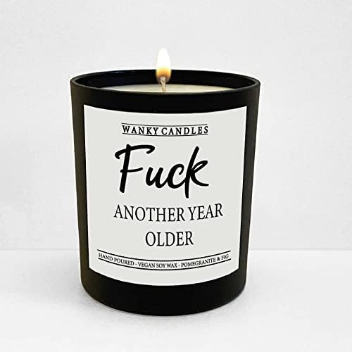 Wanky Candle Black Jar Candle, Birthday Candle Gift, Funny Candle Gift