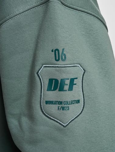 Sweat à capuche vert XL DEF Workation sweat-shirt décontracté ample