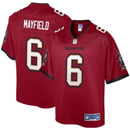 Fanatics Mens NFL PRO LINE Baker Mayfield Red Tampa Bay Buccaneers Team Jersey